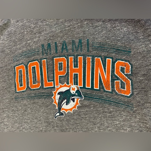 Miami Dolphins Gray T-Shirt modern fit with classic look - soft cotton blend - Picture 2 of 7